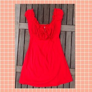 Free People Dresses - Free People Red Summer Dress, Size 4 Free People Dresses - Free People Red Summer Dress, Size 4